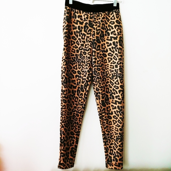 Zara Basics Animal Print Leggings - Picture 2 of 7